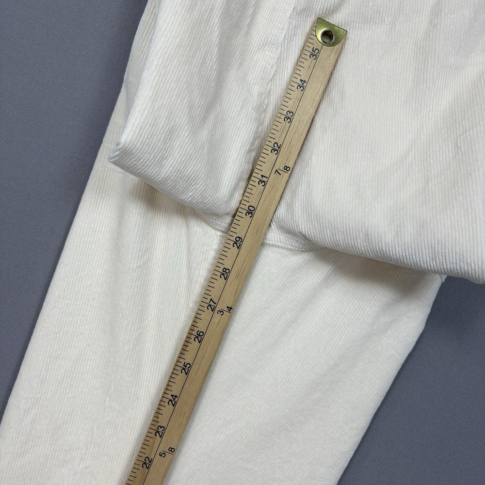 Maeve Colette Full Length Pants 30 fit 28x29 Cream Corduroy Wide Leg High Rise - Picture 12 of 16